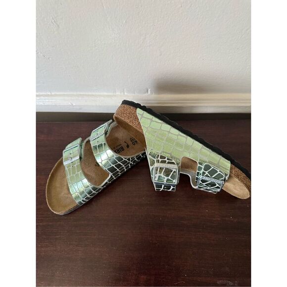 BIRKENSTOCK Arizona MF Gator Gleam Mineral sandals size EU40, US9 - Picture 10 of 16